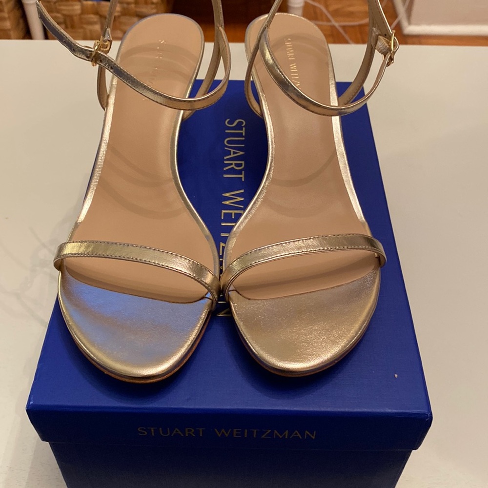 Stuart Weitzman Gold Sandals